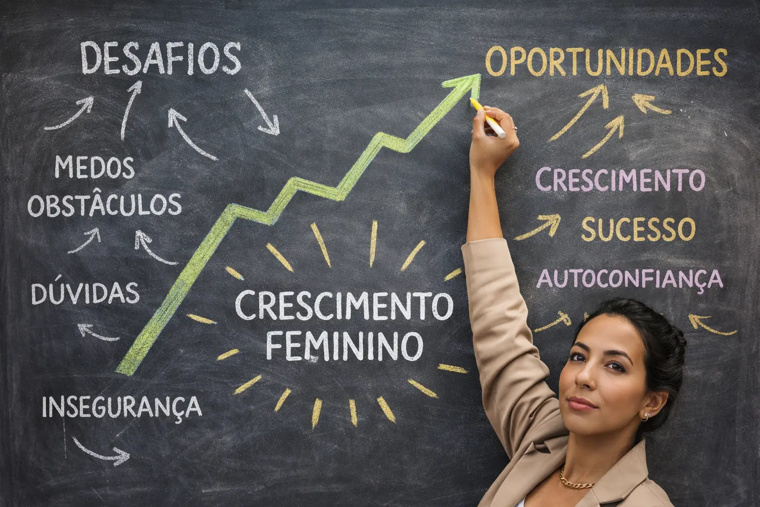 Como transformar desafios em oportunidades de crescimento pessoal e feminino